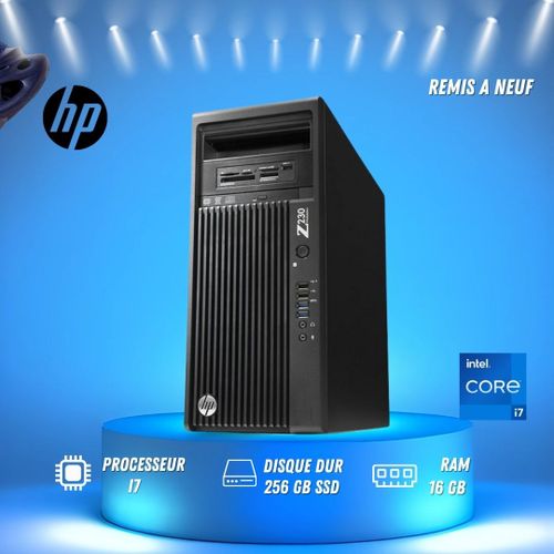 Hp Ordinateur de bureau WORKSATION Z230 I7 RAM 16Go - SSD 256Go Remis à neuf
 Fiche Technique et Prix au Maroc