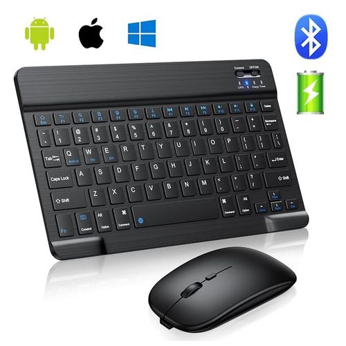 Mini clavier et souris sans fil Bluetooth pour PC, iPad, téléphone, tablette
 Fiche Technique et Prix au Maroc