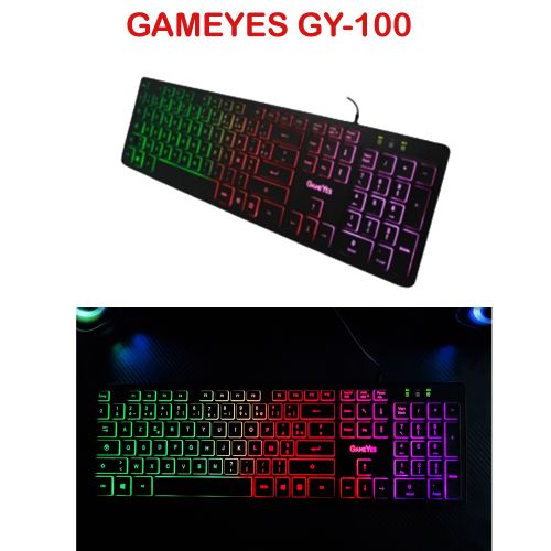 GameYes Clavier Gamer Clavier Gaming RGB Retro-Eclairé ( AZERTY )
 Fiche Technique et Prix au Maroc