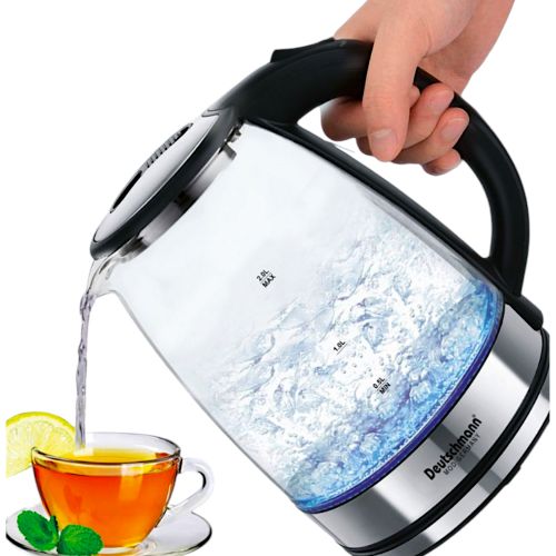 Bouilloire électrique verre Haut qualité capacité 1.8 litre
 Fiche Technique et Prix au Maroc