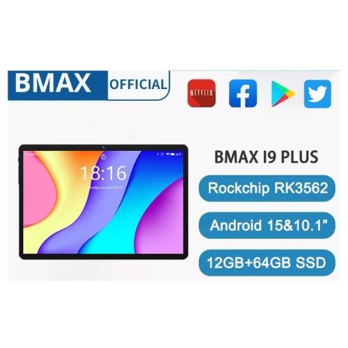 Bmax Tablette Maxpad 10.1 Pouces, 12 Go RAM (4 + 8 extensible) + 64 Go ROM, Android 15
 Fiche Technique et Prix au Maroc