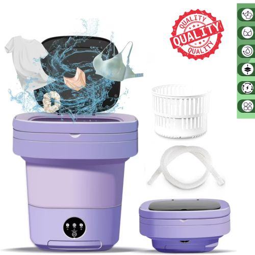 Machine à Laver Pliable Multifonction 11L – Mini Lave-Linge Électrique, Portable, Compact, Silencieux, Idéal pour Camping, Voyage, Bébé, Linge Délicat et Petits Espaces
 Fiche Technique et Prix au Maroc