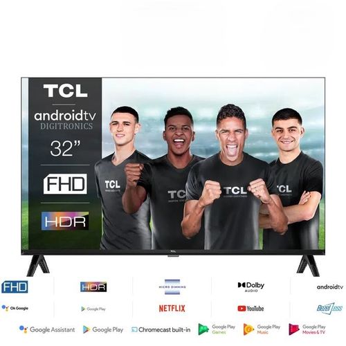 TCL 32 Android TV™ FHD 1080P - Google Assistant™ Bluetooth™ Dolby Audio™ 32S5400
 Fiche Technique et Prix au Maroc