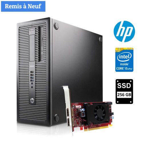 Hp ProDesk 600 G1 Tour i5-4590 - 8Go - 256Go - GT 720 1GB - Remis A Neuf
 Fiche Technique et Prix au Maroc