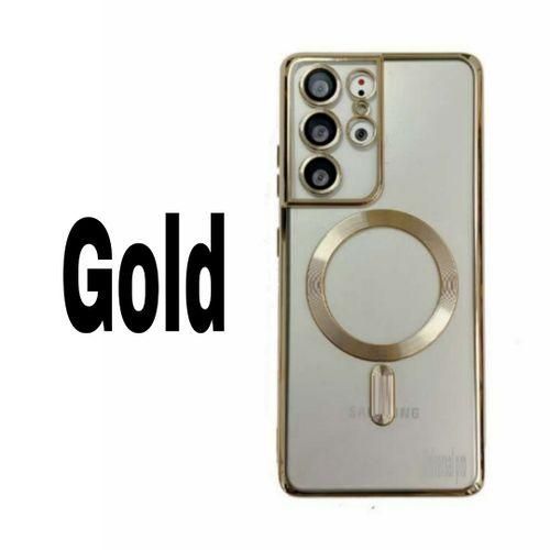 Fiche TechniqueCase Pochette Gold pour Samsung Galaxy s23 ultra charger sans fil Transparente
 Fiche Technique et Prix au Maroc