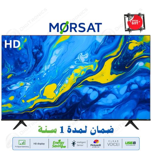 MORSAT 24 HD Led TV Éco avec Tuner DVB-T2/S2 et Port USB + Support Gratuit
 Fiche Technique et Prix au Maroc