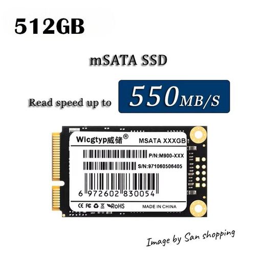 Disque dur interne SSD Msata 512 Go pour ordinateur portable ou de bureau
 Fiche Technique et Prix au Maroc