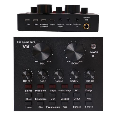 Carte Son Studio USB, Bluetooth - Mini table de mixage sonore
 Fiche Technique et Prix au Maroc