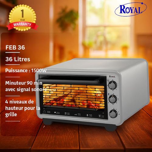 Royal FEB 36 – Four électrique - 36L 1500W
 Fiche Technique et Prix au Maroc