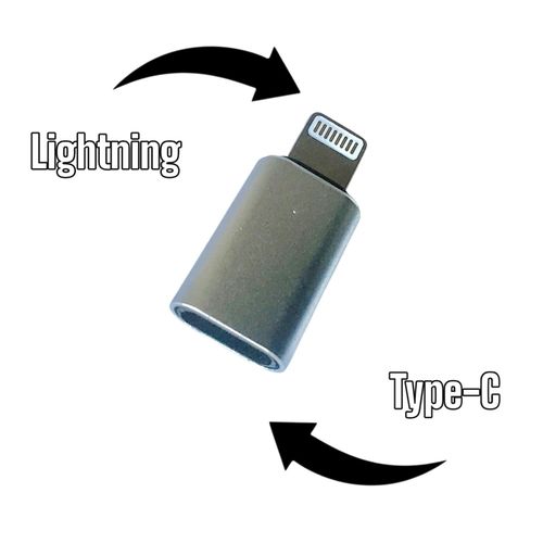 Adaptateur OTG Type C vers Lightning pour iPhone/iPad (Argent)
 Fiche Technique et Prix au Maroc