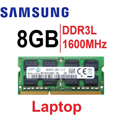Samsung RAM DDR3 8GB PC3L 12800S 1600MHz -Pc Portable
 Fiche Technique et Prix au Maroc