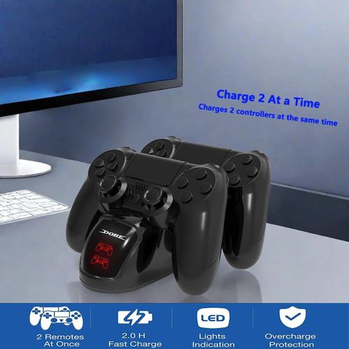 Station de charge pour manette PS4 P4 Slim PRO, chargeur pour manette PS4 S6, accessoires pour manette PS4, noir, touristes P4
 Fiche Technique et Prix au Maroc