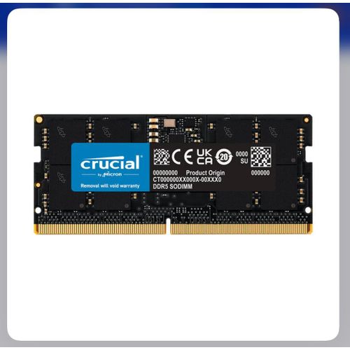 Crucial RAM Mémoire SO-DIMM DDR5 8Go 5600 MHz CL46
 Fiche Technique et Prix au Maroc