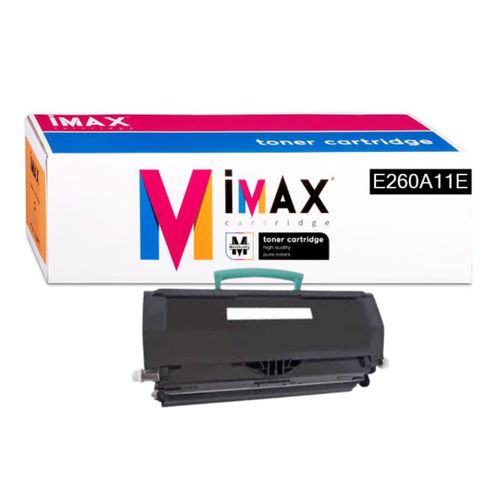 Imax Toner E260 E360-E460 Noir pour imprimantes Lexmark jusqu'as 3500 pages
 Fiche Technique et Prix au Maroc