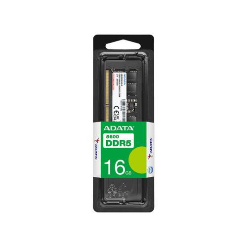 ADATA barrette mémoire u-dimm 16gb ddr5-5600 mhz (ad5u560016g-s)
 Fiche Technique et Prix au Maroc