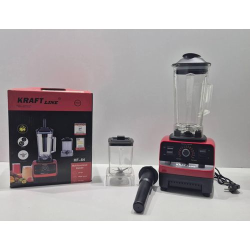Kraft line Mixeur, Mélangeur, Blender, Robot 2 Bols incassable Presse agrume céréales 5000w
 Fiche Technique et Prix au Maroc