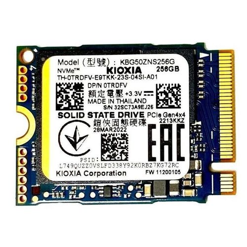 KIOXIA SSD Disque Dur KBG50ZNS256G NVMe 256GB Neuf  sans emballage
 Fiche Technique et Prix au Maroc