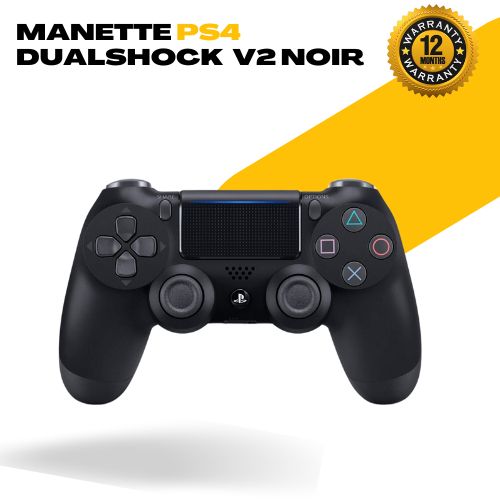 Manette PS4, PlayStation 4 DualShock V2 - Noir
 Fiche Technique et Prix au Maroc