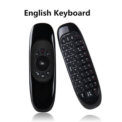 C120 English 2.4G RF1 Air mouse Wireless Keyboard Remote  Backlight for Android Smart TV Box X96
 Fiche Technique et Prix au Maroc
