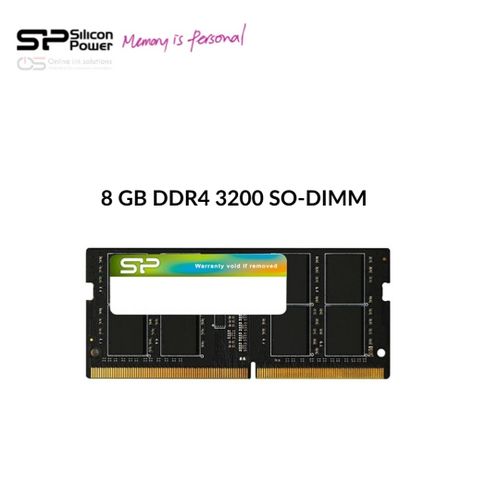Silicon Power Barette mémoire 8 GB DDR4-3200 SO-DIMM ( Pc portable ) - CL22
 Fiche Technique et Prix au Maroc