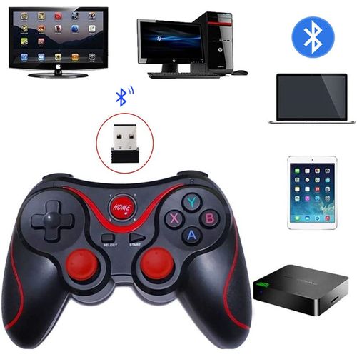 Manette Bluetooth Sans Fil + Cle Bluetooth - Pour Android iOS / TV / PS4 / PS3 / PC Portable
 Fiche Technique et Prix au Maroc