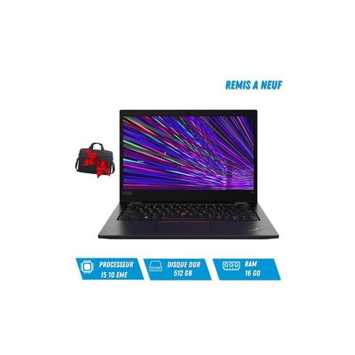 Lenovo Ordinateur portable ThinkPad L13 Intel® Core™ i5 i5-10310U Ram 8 Go Disque Dur 512 Go SSD Windows 10 Pro Noir
 Fiche Technique et Prix au Maroc
