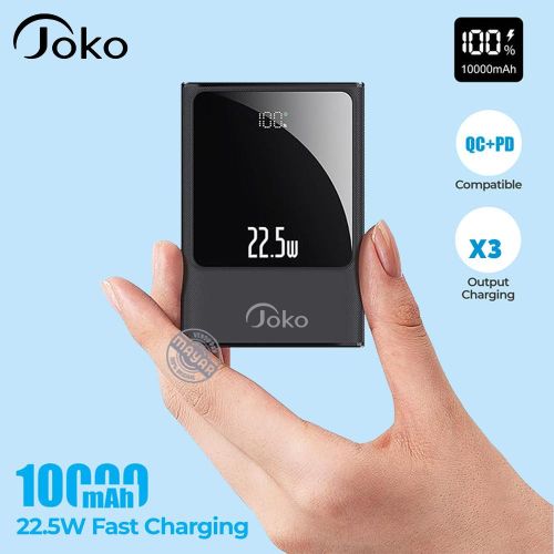 Joko Power Bank 10000 mAh USB Type-C PD 22.5W chargement ultra rapide design compact
 Fiche Technique et Prix au Maroc