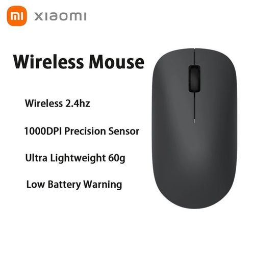 XIAOMI Wireless Mouse Lite (Black)
 Fiche Technique et Prix au Maroc