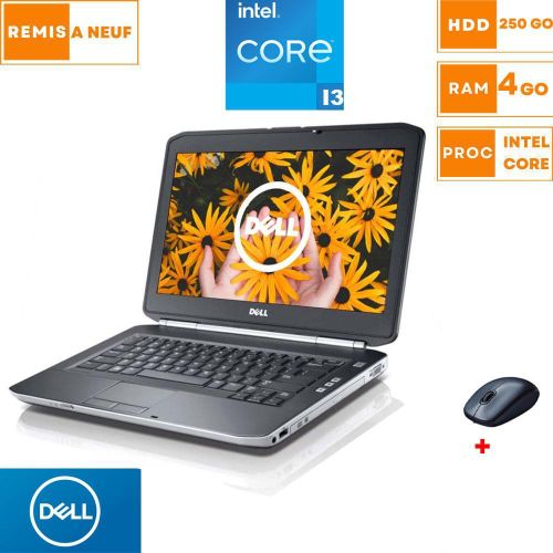 DELL PC Portable Latitude E5430 - 14" - Intel Core i3 - 4GB RAM + 250GB HDD - Windows + Souris Gratuit - AZERTY- Remis à neuf
 Fiche Technique et Prix au Maroc