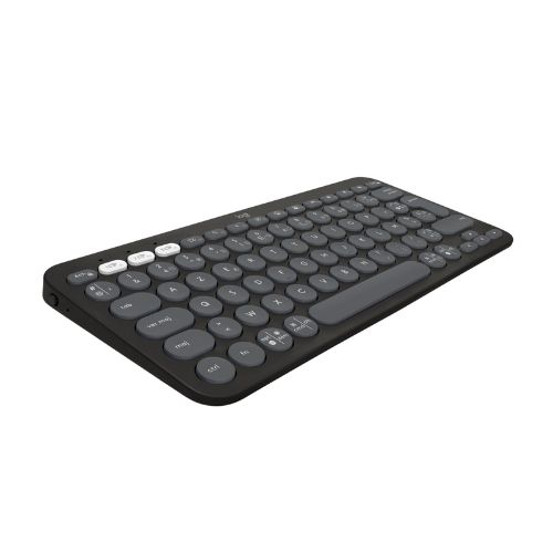 Logitech Pebble Keys 2 K380s clavier sans fil Bluetooth multidispositif, raccourcis personnalisables, fin et portable, Easy-Switch pour Windows, macOS, iPadOS, Android, ChromeOS- Noir - AZERTY
 Fiche Technique et Prix au Maroc