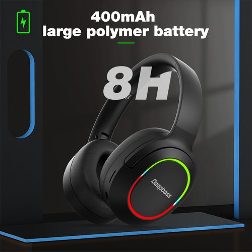 Deep Bass Casque Gamer Sans fil bluetooth  PC 7.1  son round Xbox playstation RGB R10
 Fiche Technique et Prix au Maroc