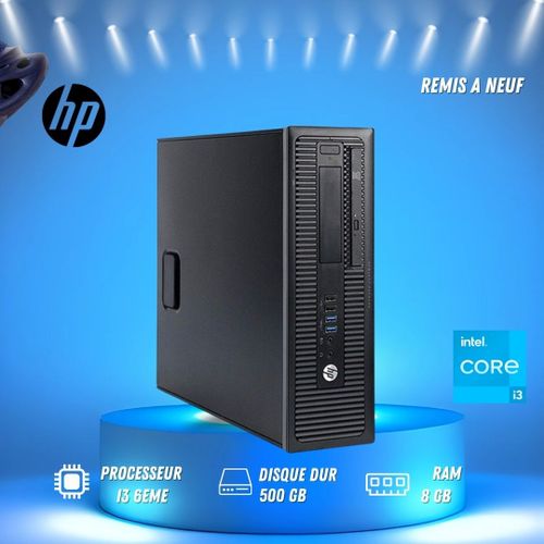 Hp Ordinateur de bureau 600 G2 i3 6e Gén 8 Go - 500 Go [REMIS A NEUF]
 Fiche Technique et Prix au Maroc