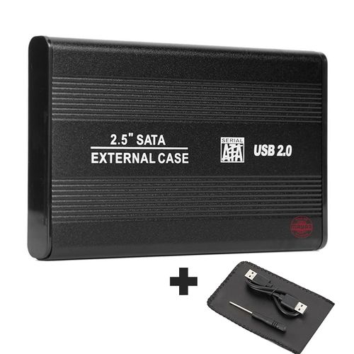 Boîtier pour disque dur externe SSD, 2.5 pouces, USB 2.0 à SATA, 480Mbps Support 1To
 Fiche Technique et Prix au Maroc