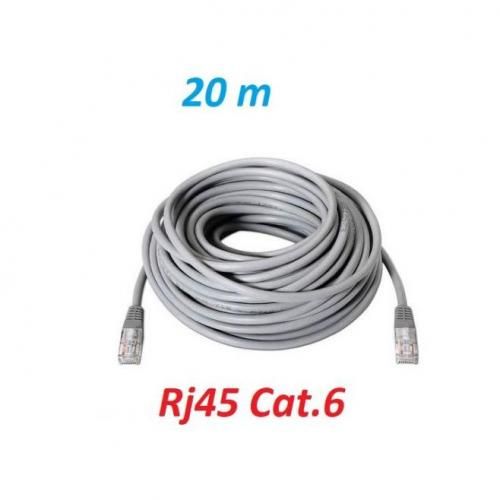 Câble Réseau Ethernet RJ45  CAT6 20 Mètre
 Fiche Technique et Prix au Maroc