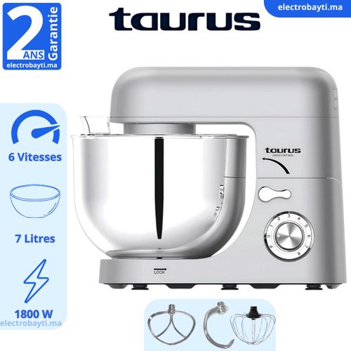 Taurus Robot Pétrin Multifonctions MIXING CHEF NEW 1800W- 7L
 Fiche Technique et Prix au Maroc
