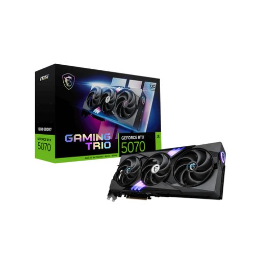 Msi Carte Graphique GeForce RTX 5070 12G GAMING TRIO OC
 Fiche Technique et Prix au Maroc