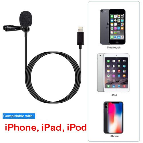 Microphone Micro-Cravate Pour iPhone Mic PROFESSIONNEL,Cable 1.5 m, Voix Hi-Fi , Enregistrement audio et vidéo
 Fiche Technique et Prix au Maroc