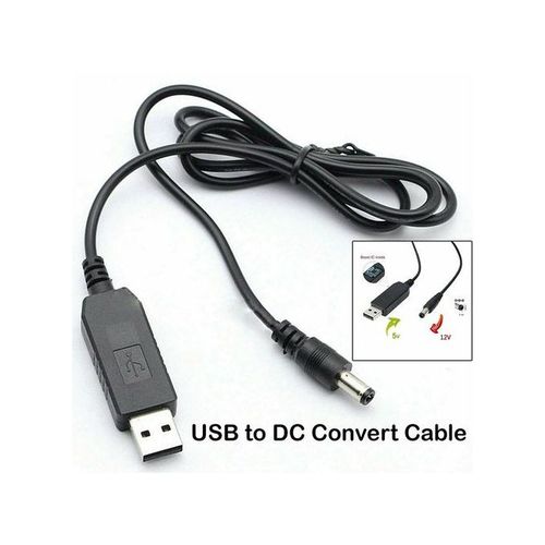 Cable usb boost d'alimentation Convertisseur USB DC 5V vers 12V 5.5mm
 Fiche Technique et Prix au Maroc