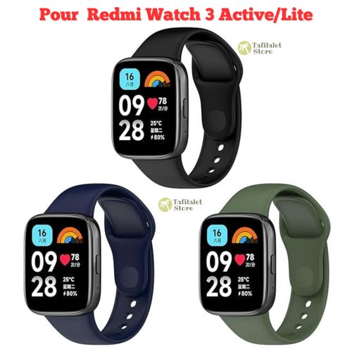 Set 3 x Bracelet de rechange pour Redmi Watch 3 Active
 Fiche Technique et Prix au Maroc