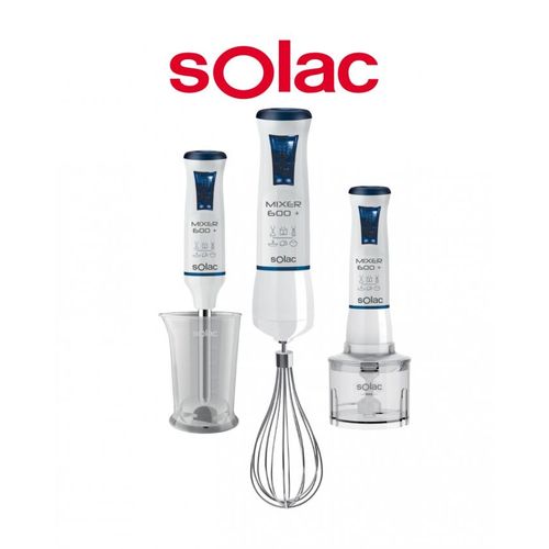Solac Robot Mixeur Plongeant 600 Plus Inox Mélangeur-hachoir -2ans  de garantie
 Fiche Technique et Prix au Maroc