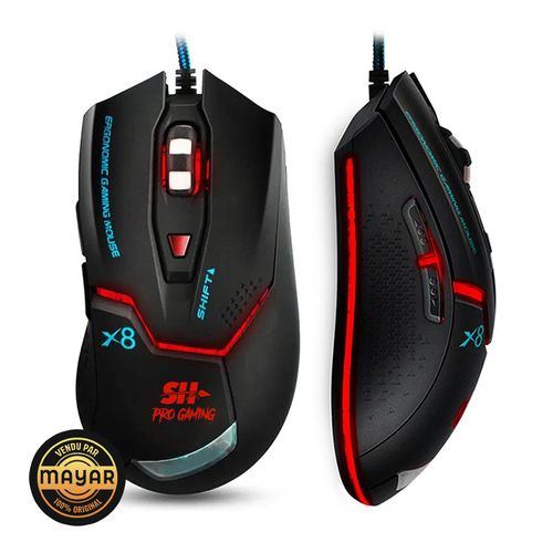 SH Souris de Jeu Gamer LED Tridirectionnelle RGB avec 6 Boutons et DPI Réglable
 Fiche Technique et Prix au Maroc