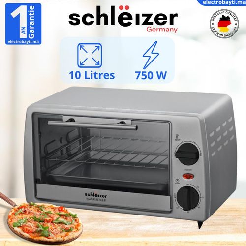 schlëizer Mini Four électrique - 10 litre thermostat 230 °C
 Fiche Technique et Prix au Maroc