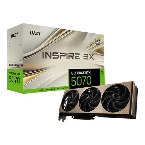 Msi GEFORCE RTX 5070 12G INSPIRE 3X OC
 Fiche Technique et Prix au Maroc