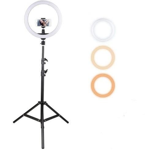 Ring Light Video Light Annular Lamp with Tripod for 26CM
 Fiche Technique et Prix au Maroc