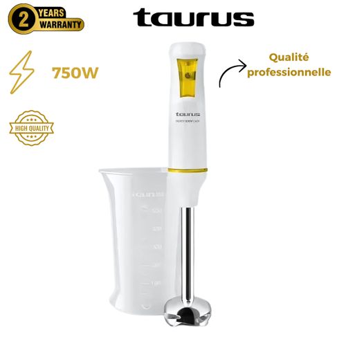 Taurus Robot Mixeur Plongeant ROBOT 750 EASY Système de rotation turbo-2ans de garantie
 Fiche Technique et Prix au Maroc