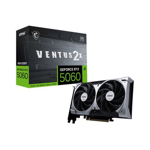 Msi CARTE GRAPHIQUE GEFORCE RTX 5060 8G VENTUS 2X OC
 Fiche Technique et Prix au Maroc