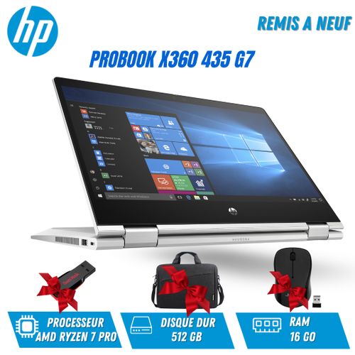 Hp PC portable ProBook x360 435 G7 – AMD Ryzen™ 7 4700U - 16GB DDR4-SDRAM - 512GB SSD - Windows 10 Pro - Remis à neuf
 Fiche Technique et Prix au Maroc