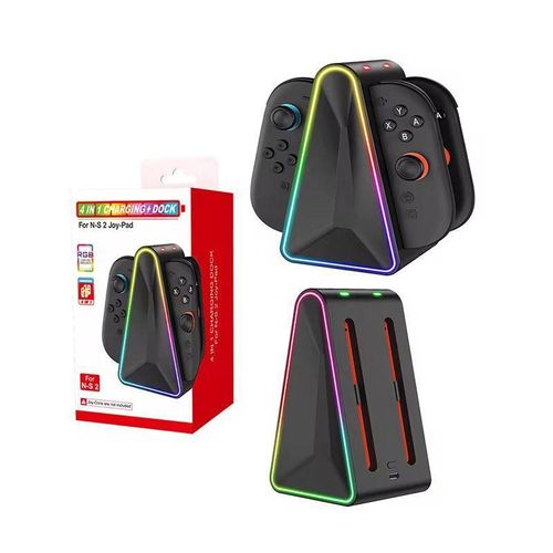 Dock chargeur Manettes Nintendo Switch 4 en 1 - Jusqu'à 4 Joy-Cons en même temps
 Fiche Technique et Prix au Maroc