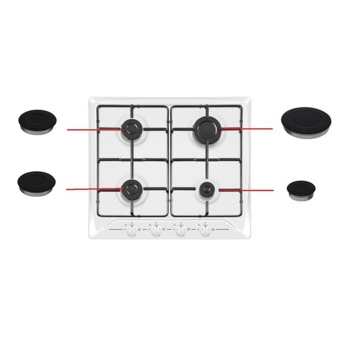 4pcs Cache-brûleur universel pour plaque de cuisson à gaz et couronne de flamme
 Fiche Technique et Prix au Maroc