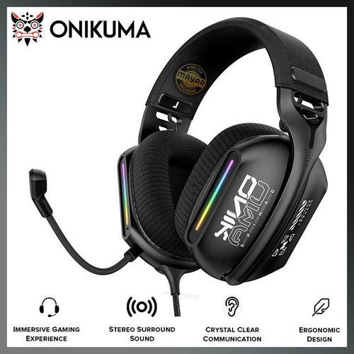 Onikuma X12 Casque Gaming Filaire avec Microphone, Haut-Parleurs 50 mm, Éclairage RGB Coloré, Coussinets Confortables et Large Compatibilité (PC, PS4, PS5, Xbox, Mobile, Mac)
 Fiche Technique et Prix au Maroc